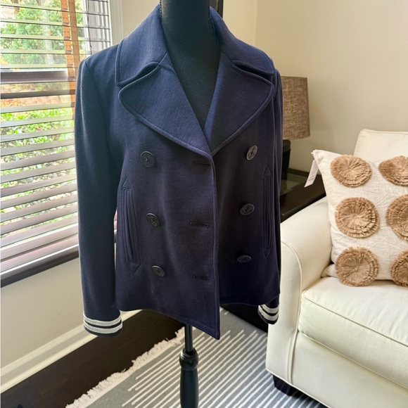 Ralph Lauren Dark Blue Pea Coat - Picture 6 of 8